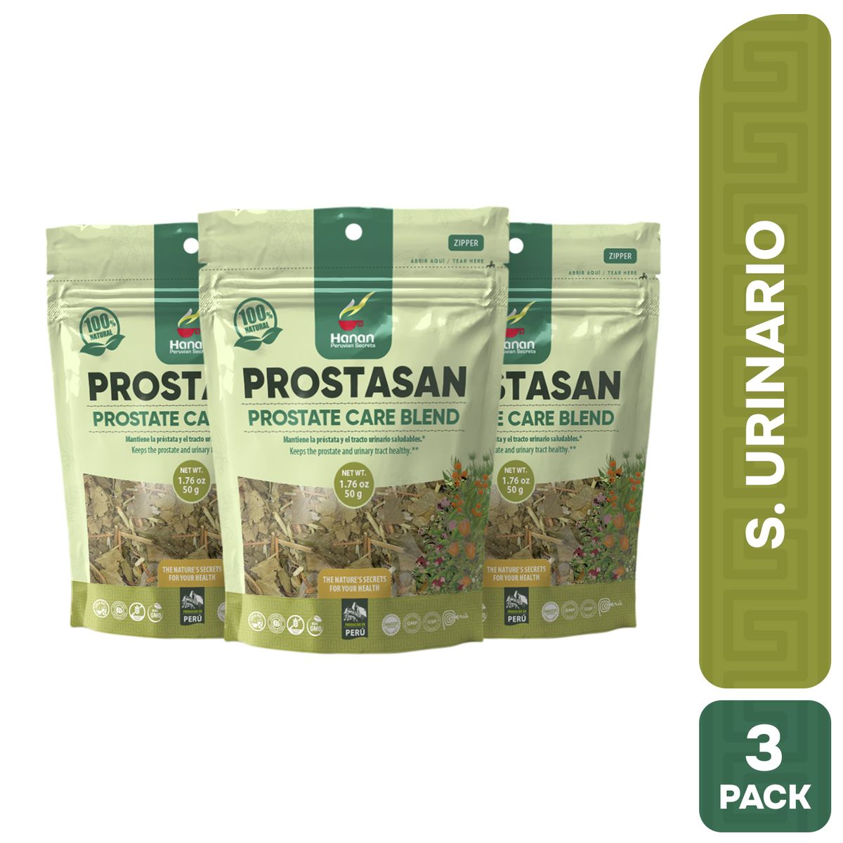 HANAN PERUVIAN SECRETS - Prostasan Infusión Hanan Tripack 50g