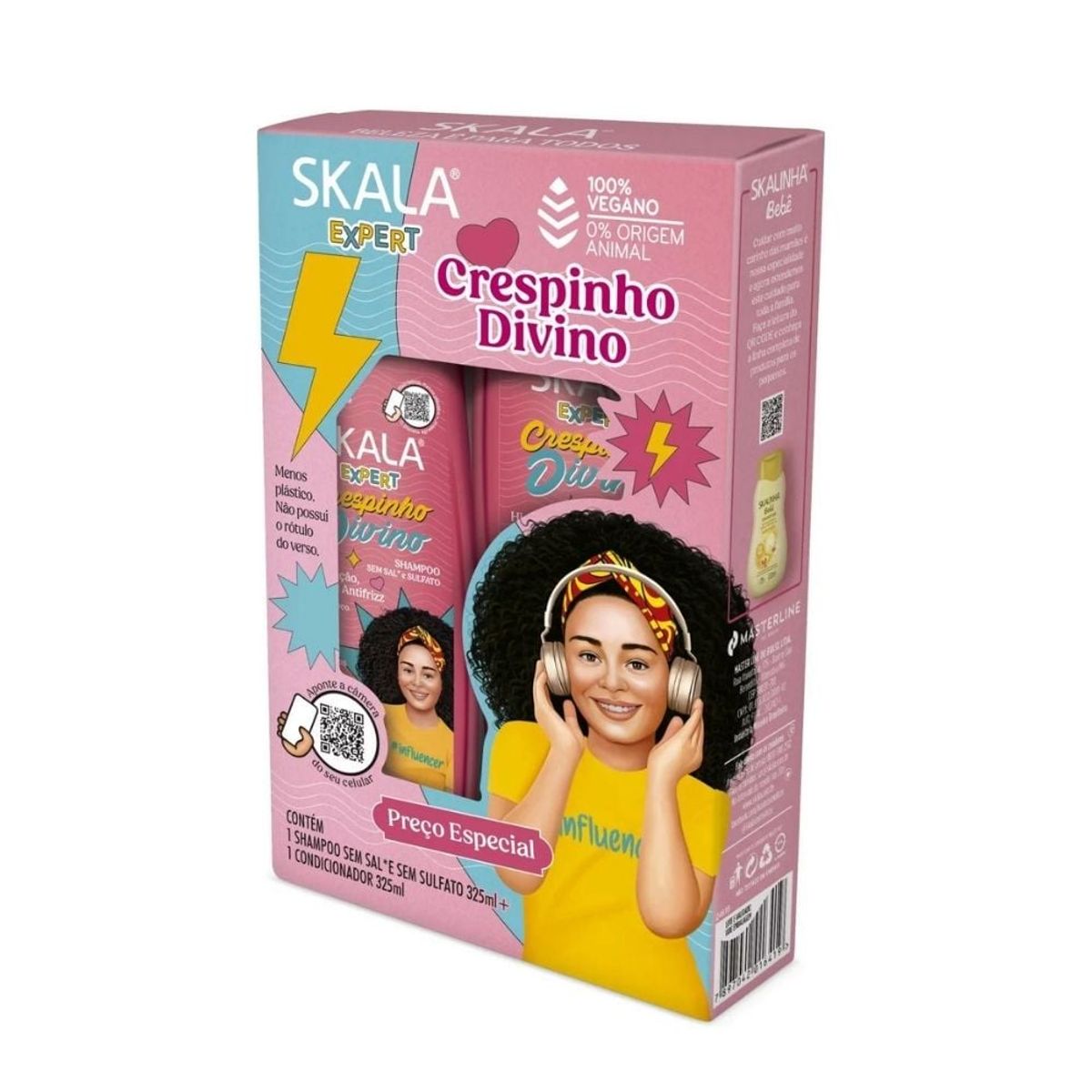 SKALA - Shampoo Acondicionador Crespinho Divino Skala Expert 325ml Duo Pack