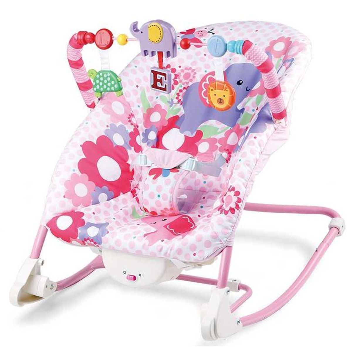 PEQUEÑAS TRAVESURAS - Silla Mecedora Rosada Elefante 18 Kg