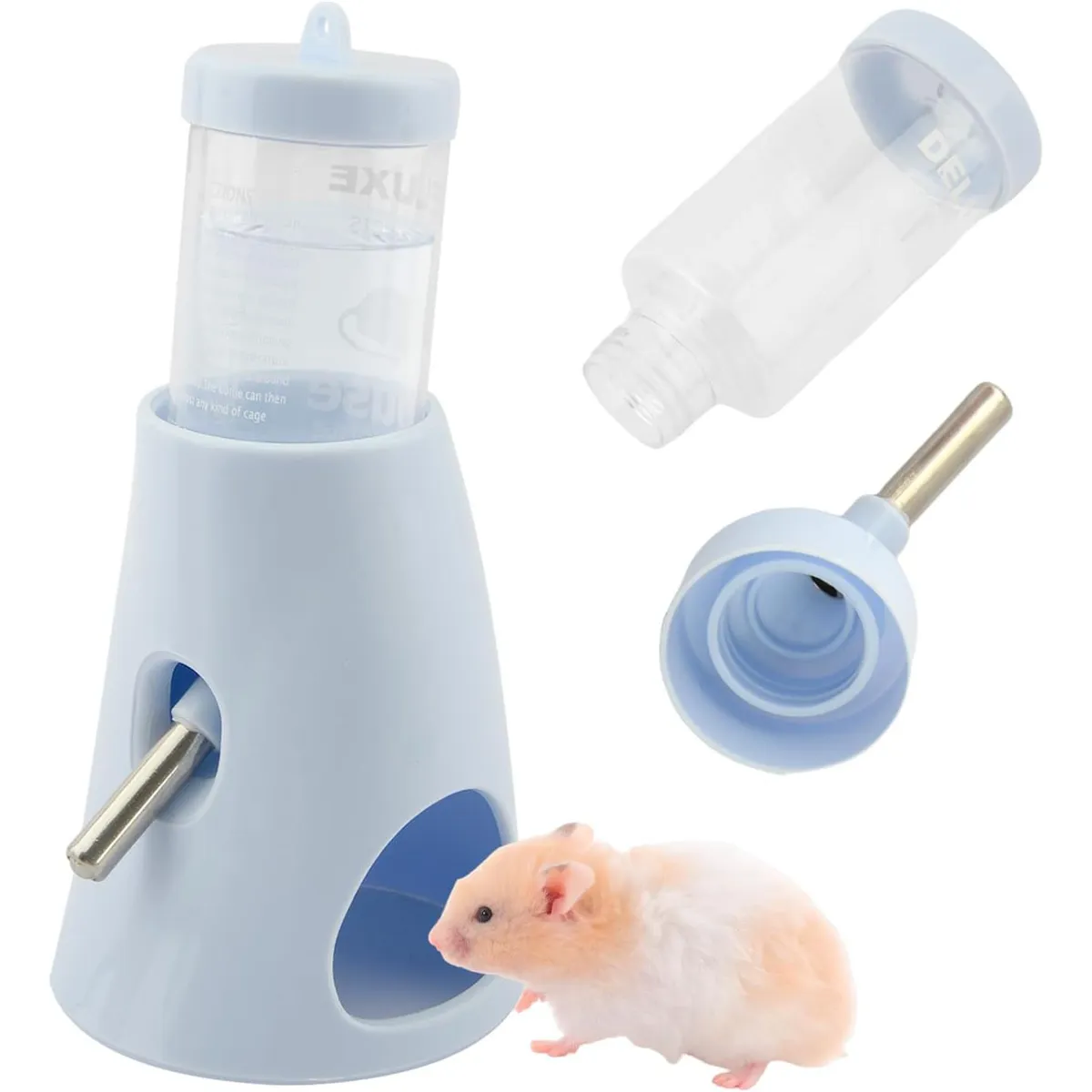 GENERICO - BEBEDERO DISPENSADOR DE AGUA PARA HAMSTER 80ML PARA PISO