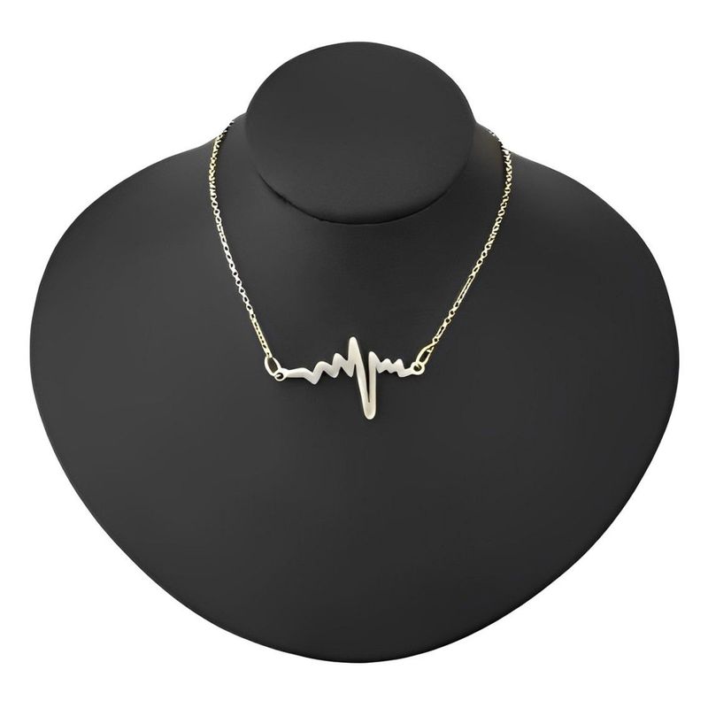 GENERICO - Collar Electrocardiograma Medicina Salud Regalo Joya Plata