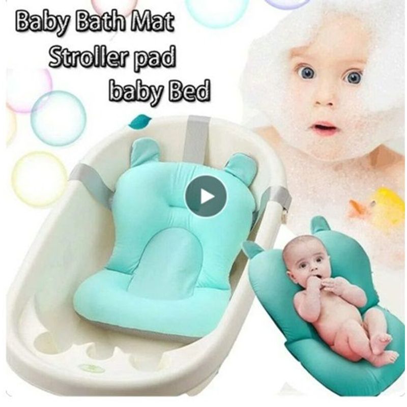 GENERICO - Cojín antideslizante para Baño de Bebes Celeste