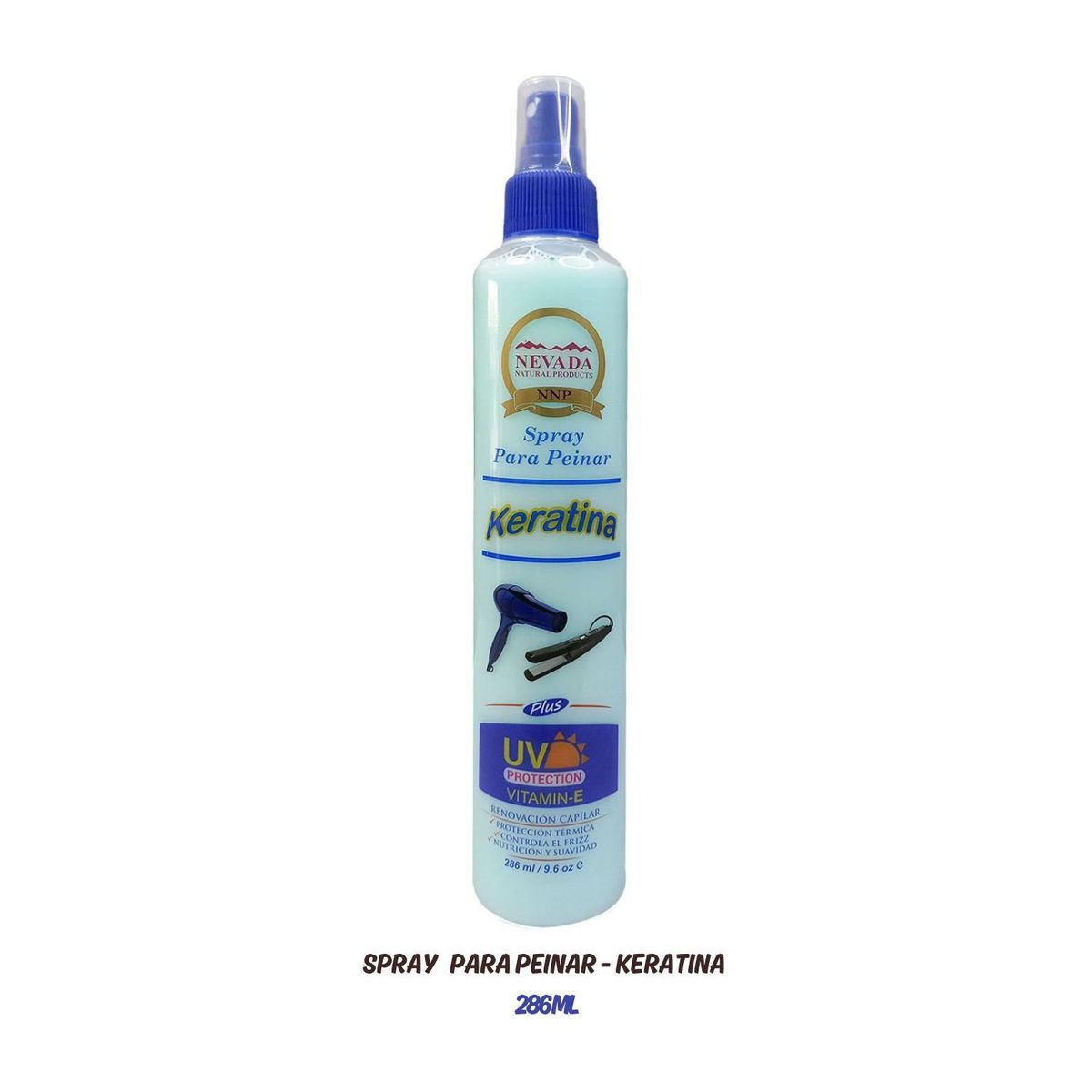 NEVADA NATURAL PRODUCTS - Spray Para Peinar con Protección Térmica - Keratina