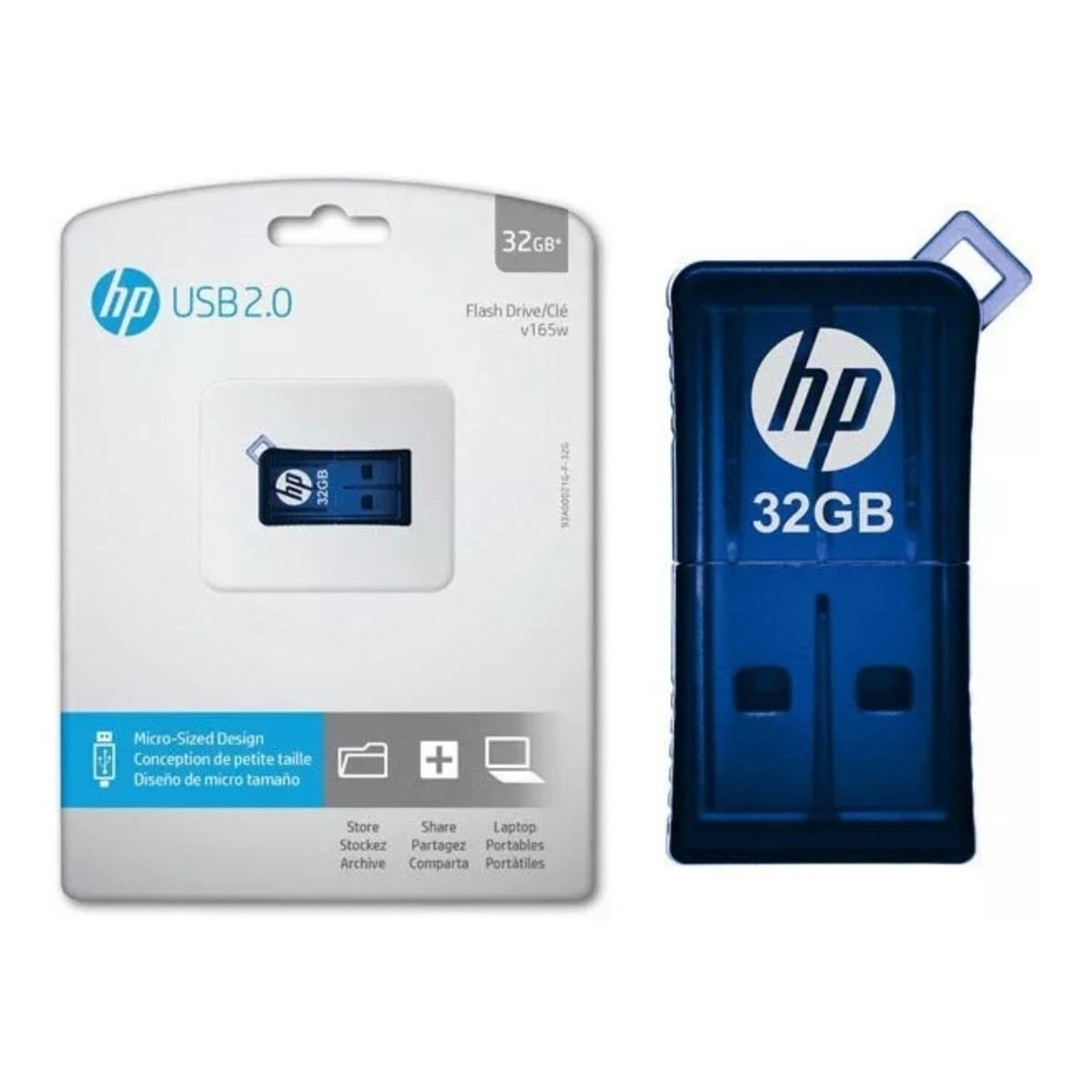 HP - MEMORIA USB 2.0 HP 32GB V165W AZUL