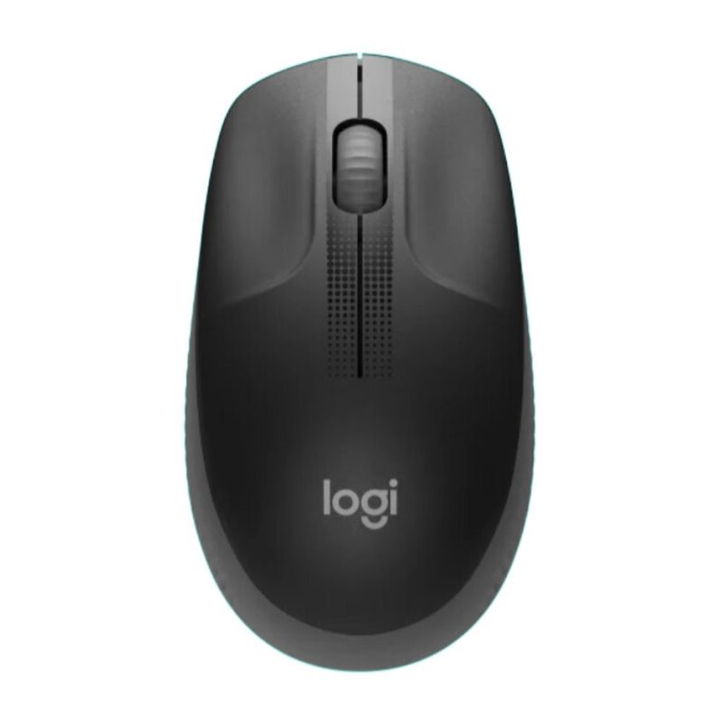 LOGITECH - Mouse Inalámbrico Logitech M190 Ergonómico Receptor USB Estable - BK