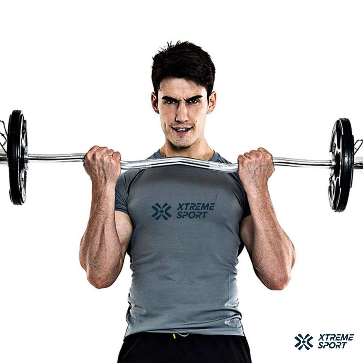 XTREME SPORT - Barra Olimpica Zeta de 120cm  Seguros