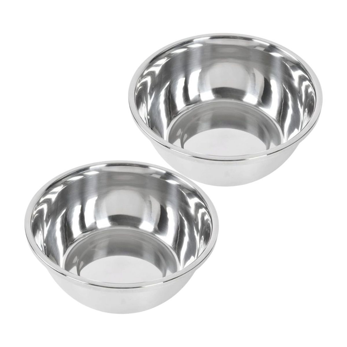 INSPIRA - Juego de 2 Bowls para Cocina de Acero Inoxidable de Repostería