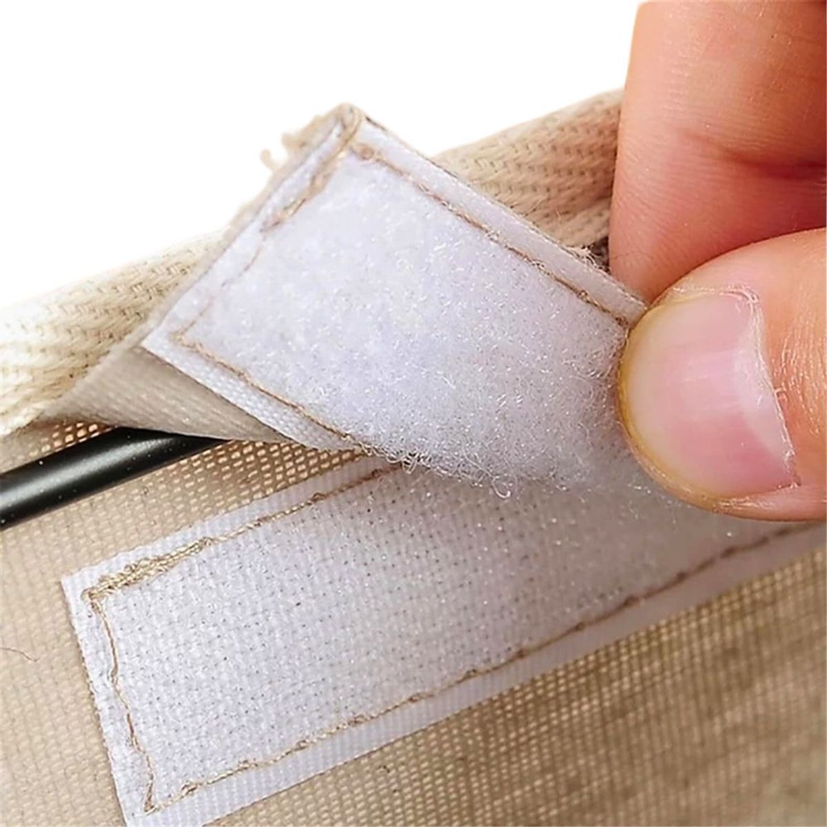 HYGGE - Cesta de Almacenamiento Colgante de Tela con Bolsillos