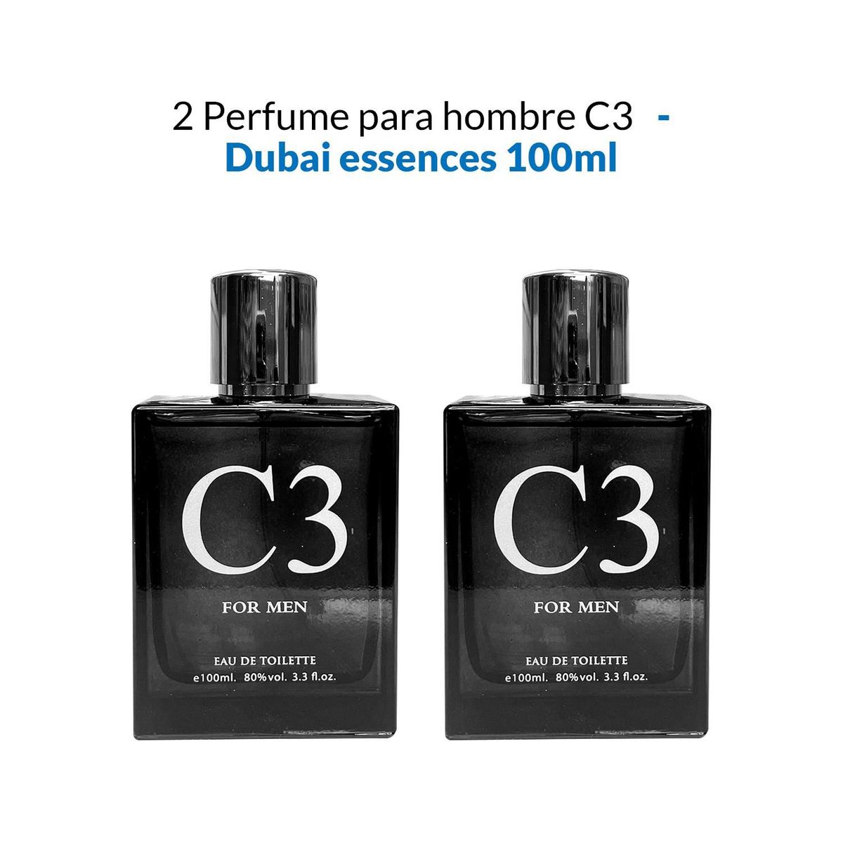 GENERICO - 2 Perfume para hombre C3 100ml  Dubai essences