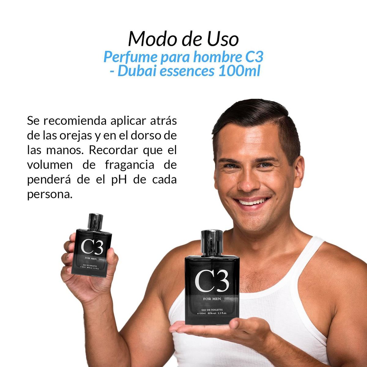 GENERICO - 2 Perfume para hombre C3 100ml  Dubai essences