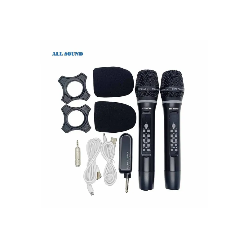 ALL SOUND - Micrófono para karaoke con bluettoth inalámbrico MB-L6B ALL SOUND