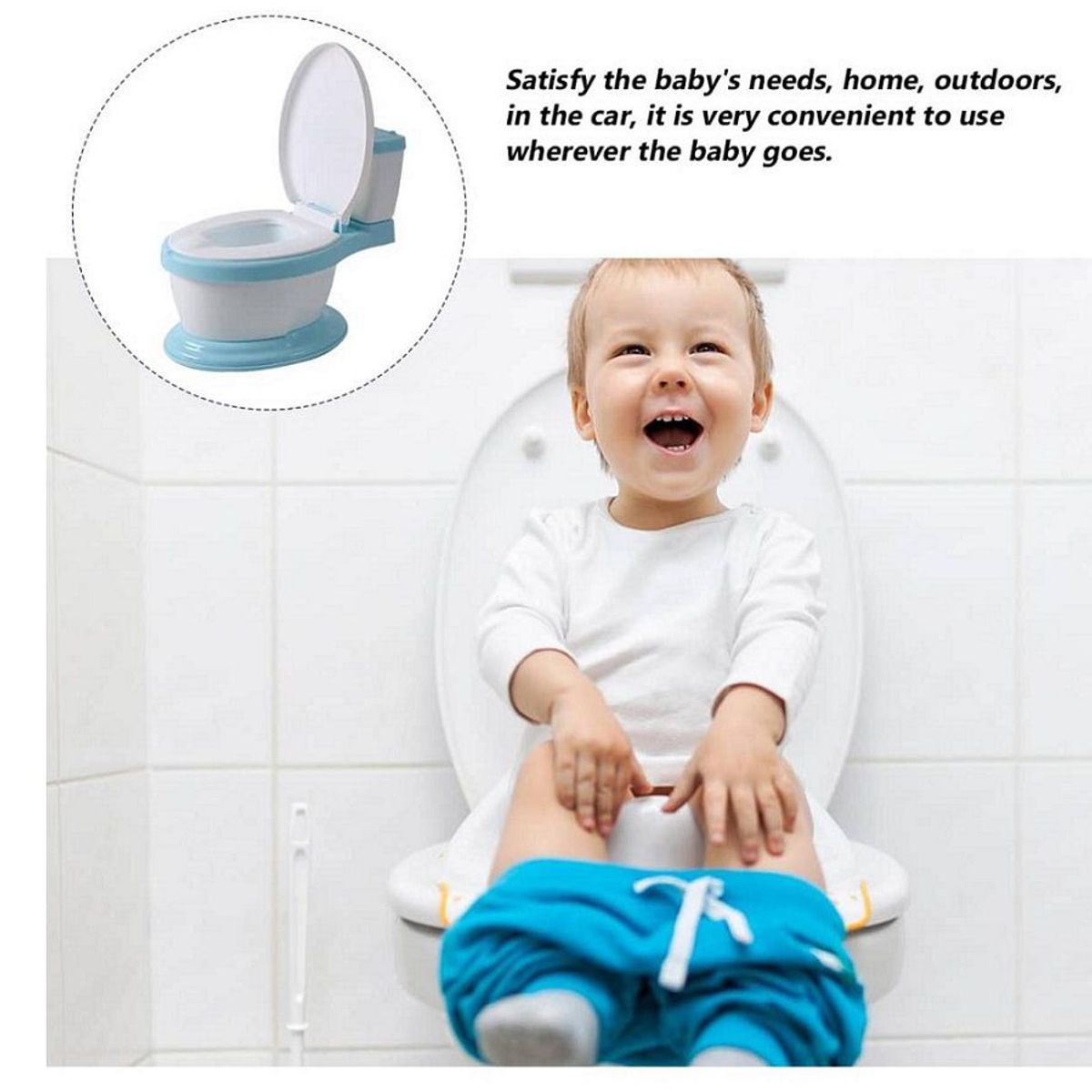 GENERICO - Asiento Portátil  para Niños Inodoro de Entrenamiento Musical