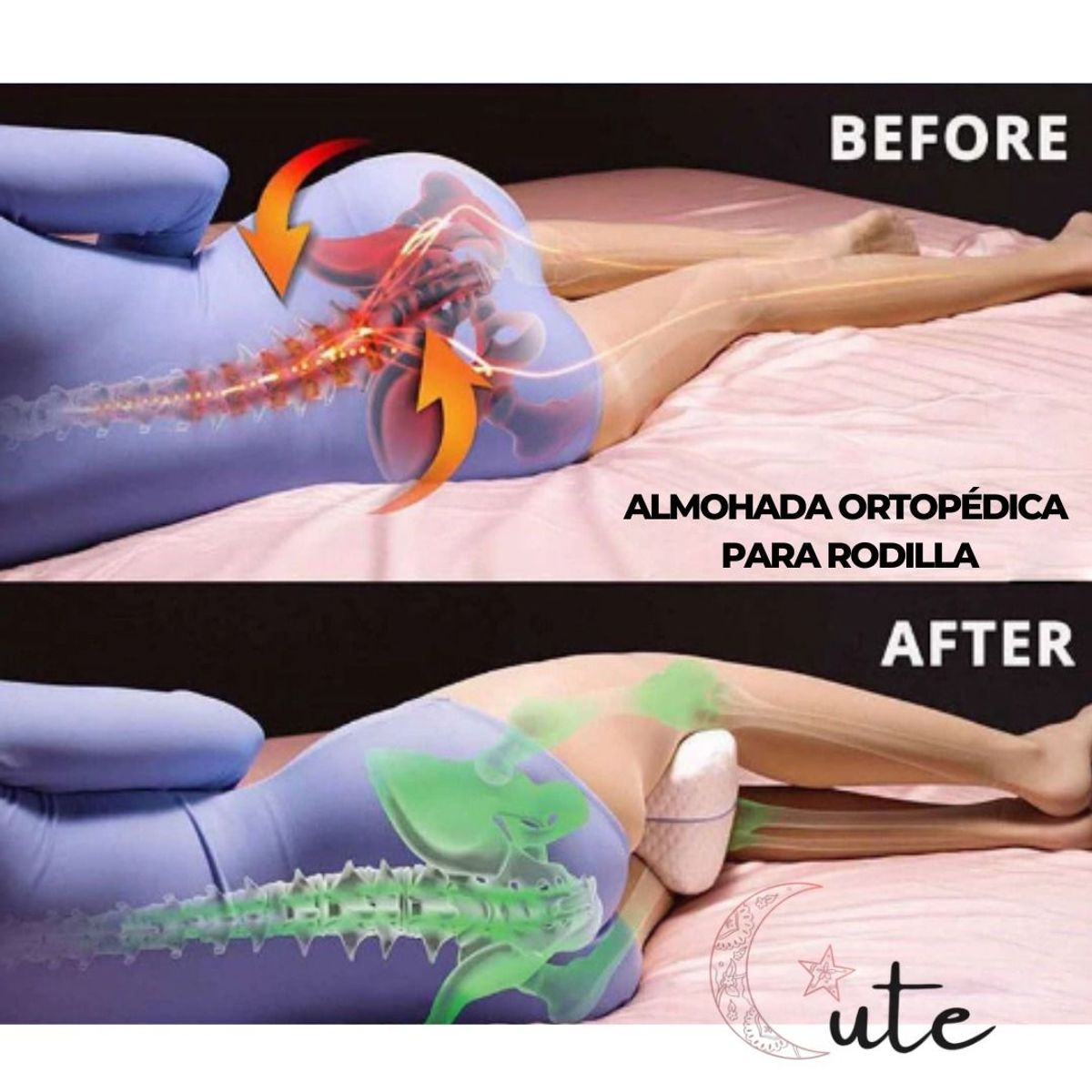 GENERICO - ALMOHADA ORTOPÉDICA PARA RODILLA.