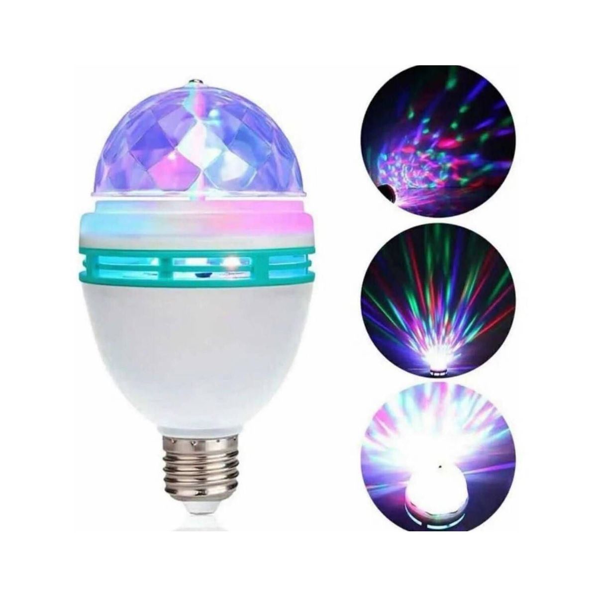 GENERICO - Focos Led Giratorio con Luces de Colores