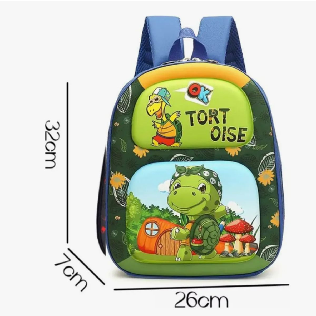 GENERICO - Mochila KAWAII Tortuga Infante