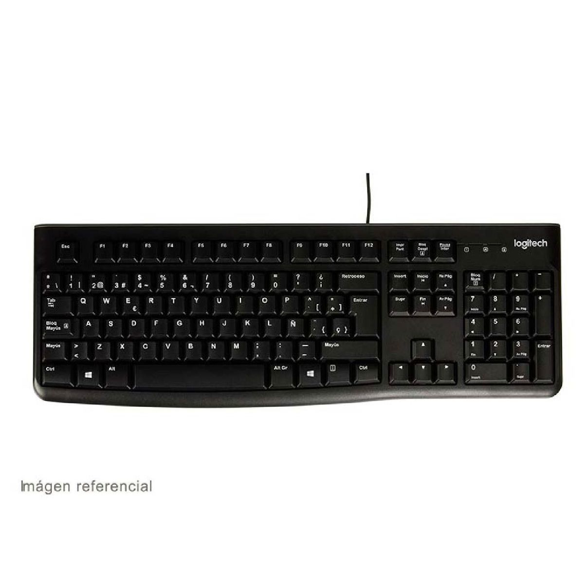 LOGITECH - Teclado Logitech K120 usb sp Black