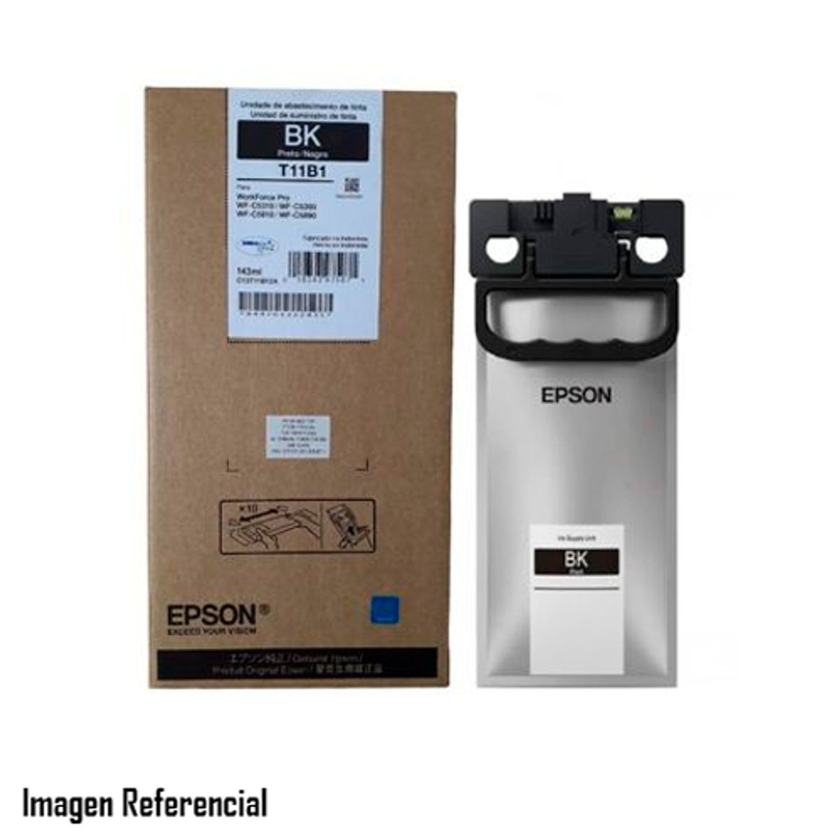 EPSON - TINTA EPSON T11B120-AL NEGRO PARA WF-C5310/WF-C5390 P/N: C13T11B12A