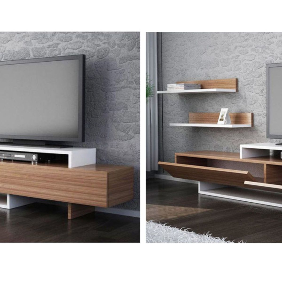 TU MESITA - Mesa de TV Moderna 2 puertas Miriam TU MESITA