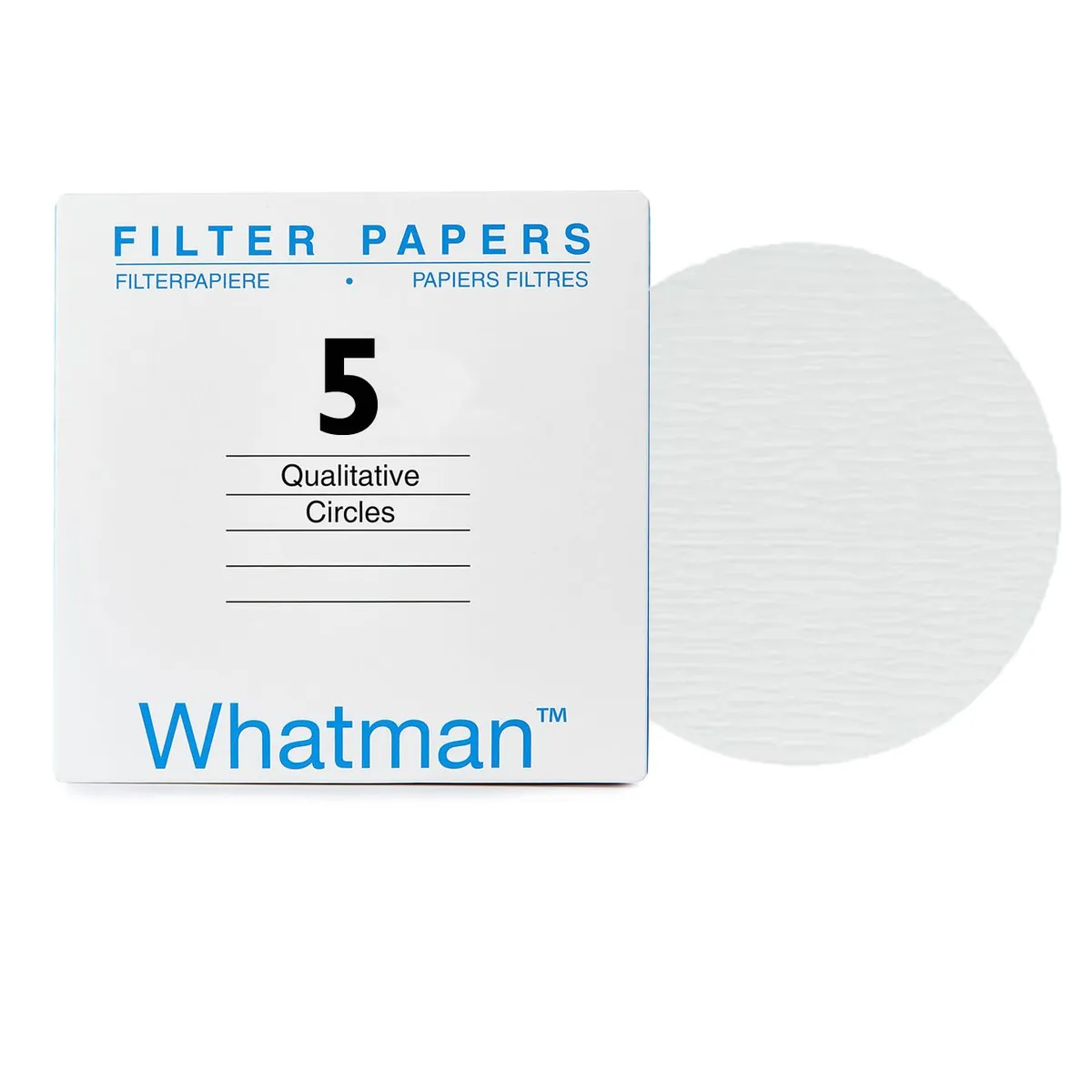 GENERICO - PAPEL FILTRO WHATMAN NUMERO 5   CAJA X 100 UNIDADES