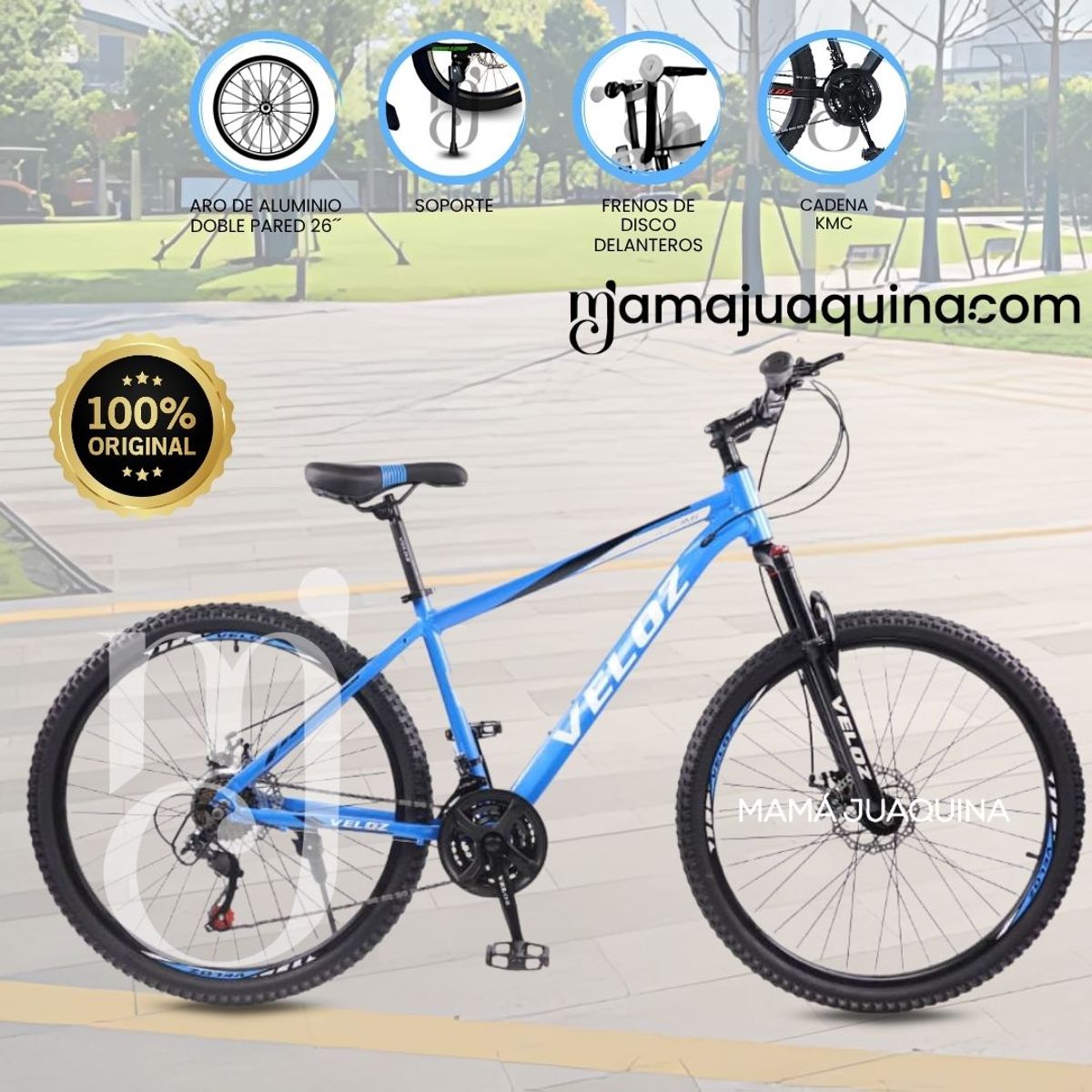 GENERICO - Bicicleta Deportiva Aro 26 «PATHWAY» Blue