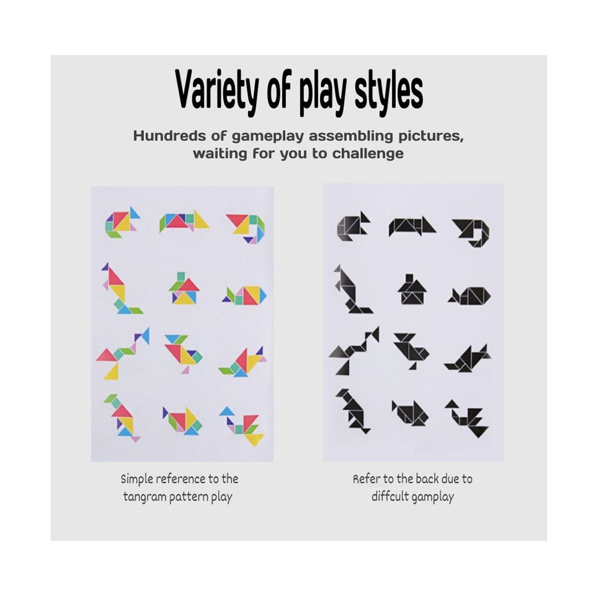 GENERICO - Juego Educativo Tangram de madera imantado