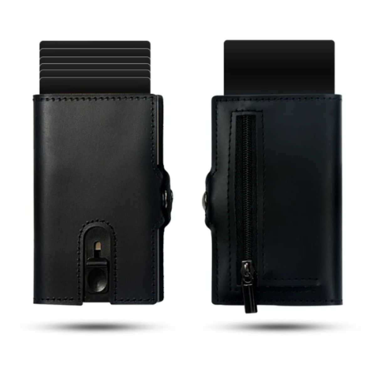 GENERICO - Billetera Cuero Genuino Oil Wax Luxury RFID Tarjetero