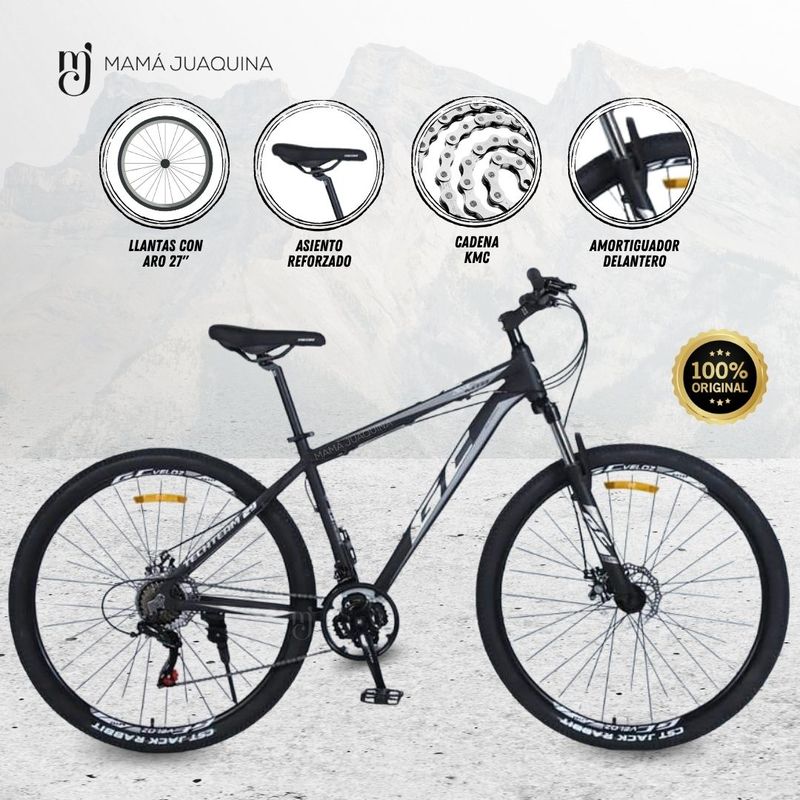 VELOX - Bicicleta Deportiva Aro 27 «TITANIUM TREK» Gray