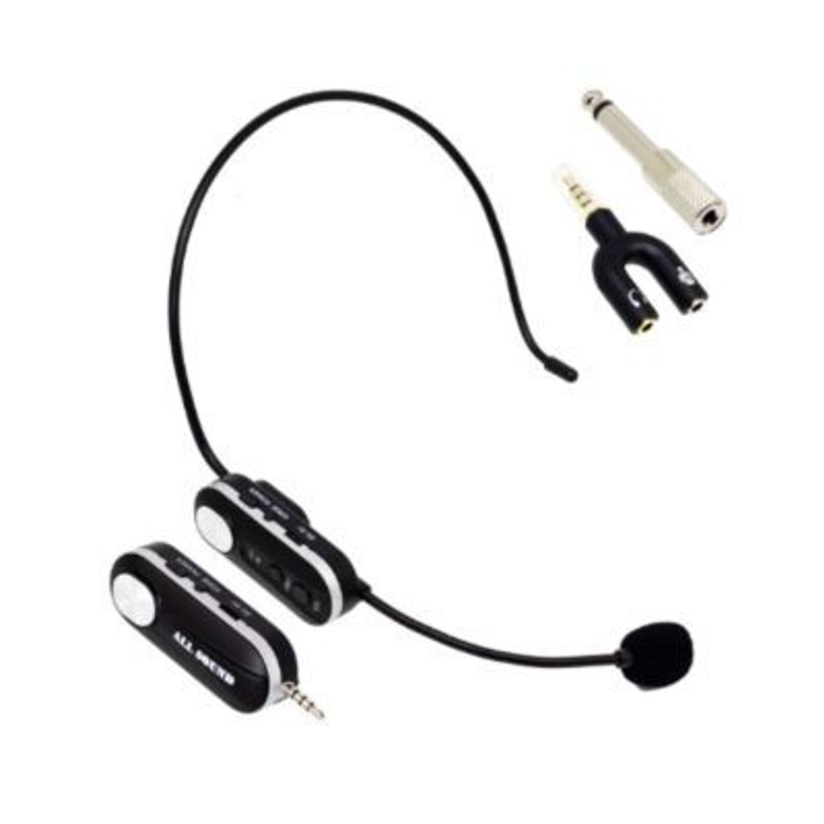 ALL SOUND - Micrófono de Vincha Inalámbrico UHF MC-V010 ALL SOUND