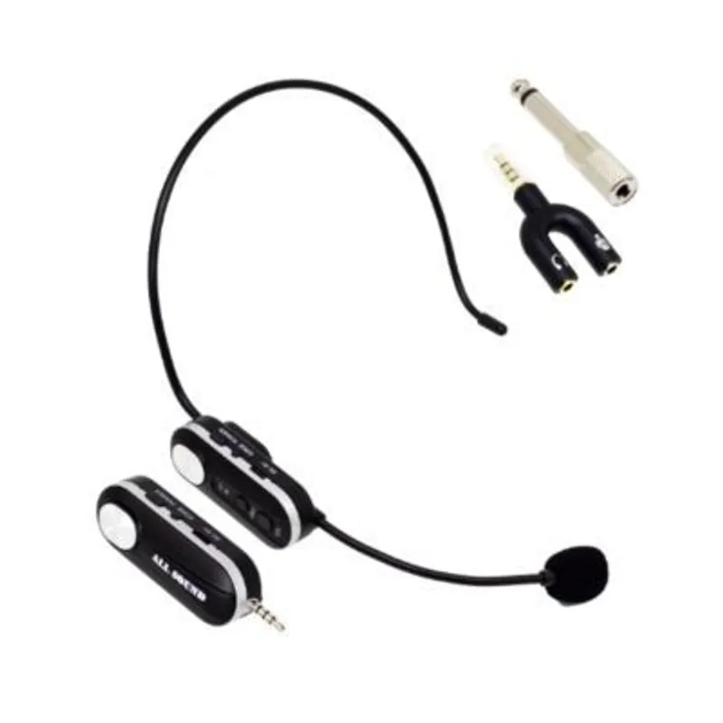 ALL SOUND - Micrófono de Vincha Inalámbrico UHF MC-V010 ALL SOUND