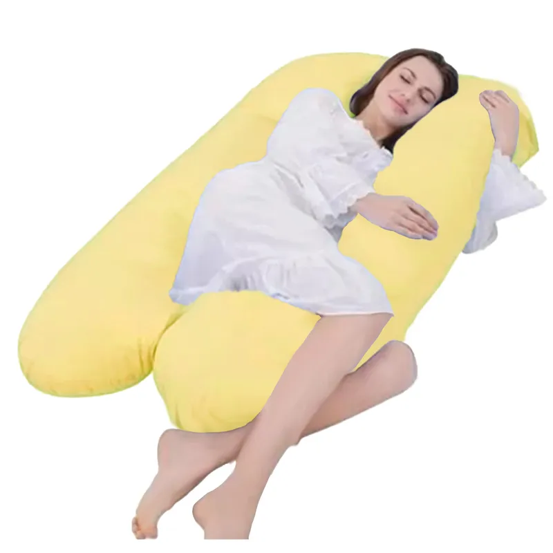 GENERICO - Almohada de Embarazo Cojín Prenatal Amarillo