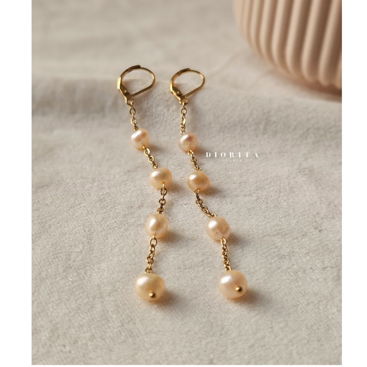 GENERICO - ARETES DE PERLAS DE RIO NATURALES ARETES CASUAL ELEGANTE