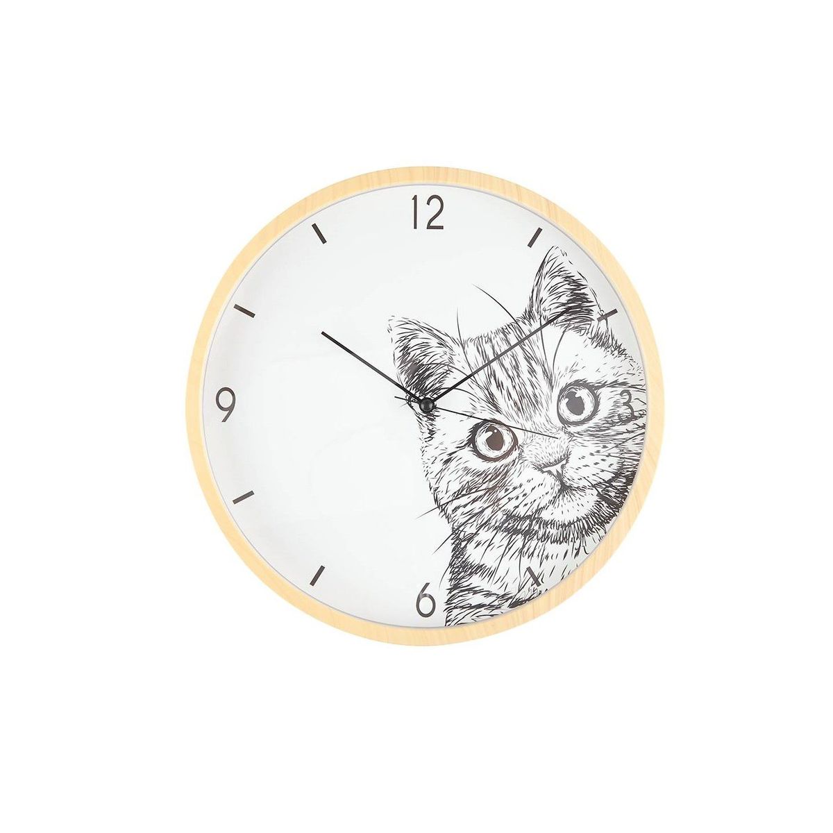 GENERICO - RELOJ DE PARED DISEÑO GATO