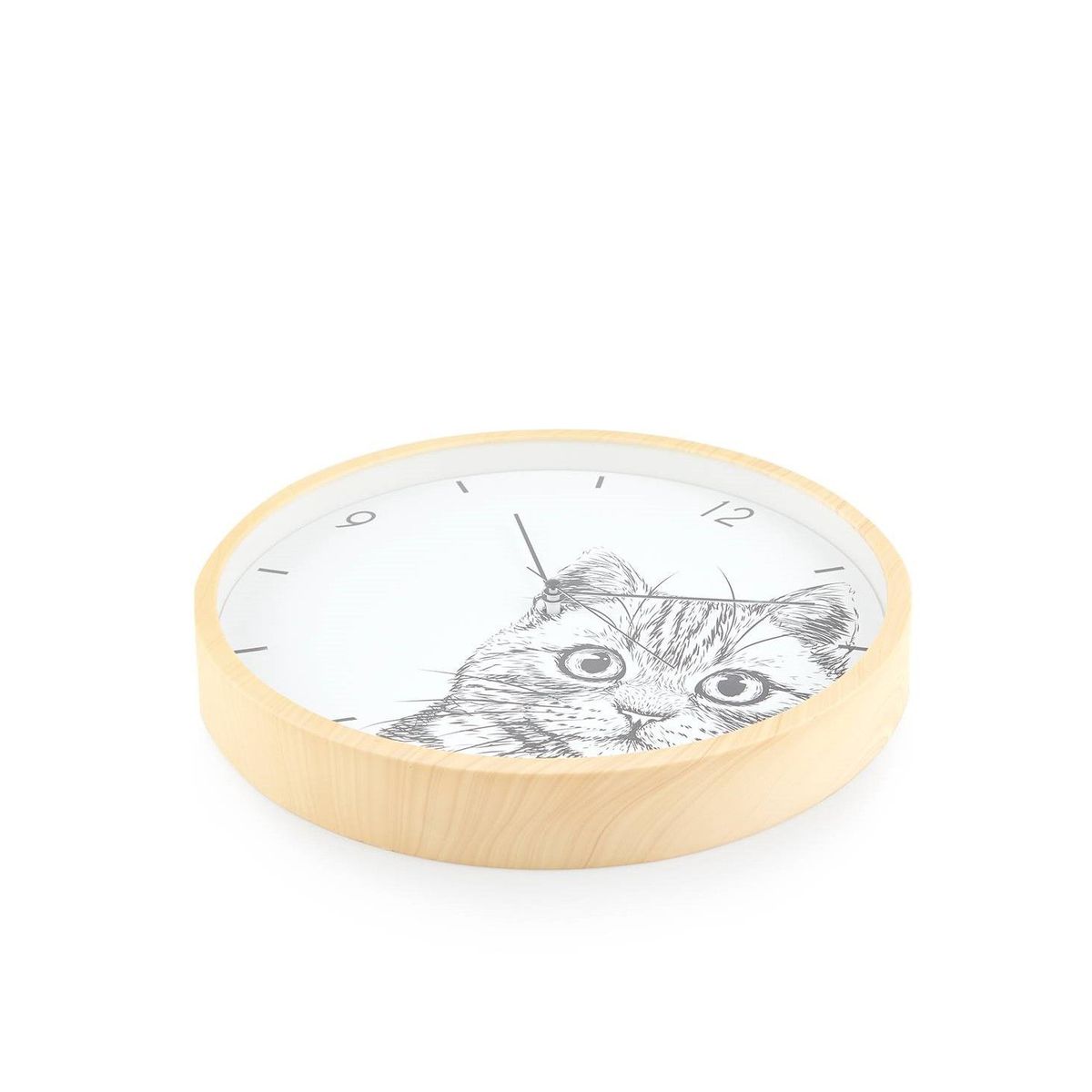GENERICO - RELOJ DE PARED DISEÑO GATO