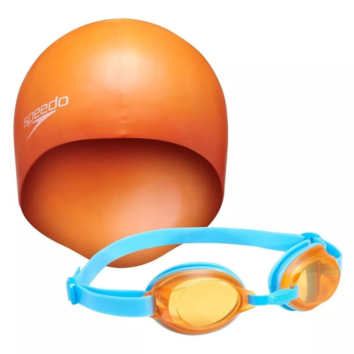 SPEEDO - SET DE LENTE NATACIÓN SPEEDO JET JUNIOR ORANGE