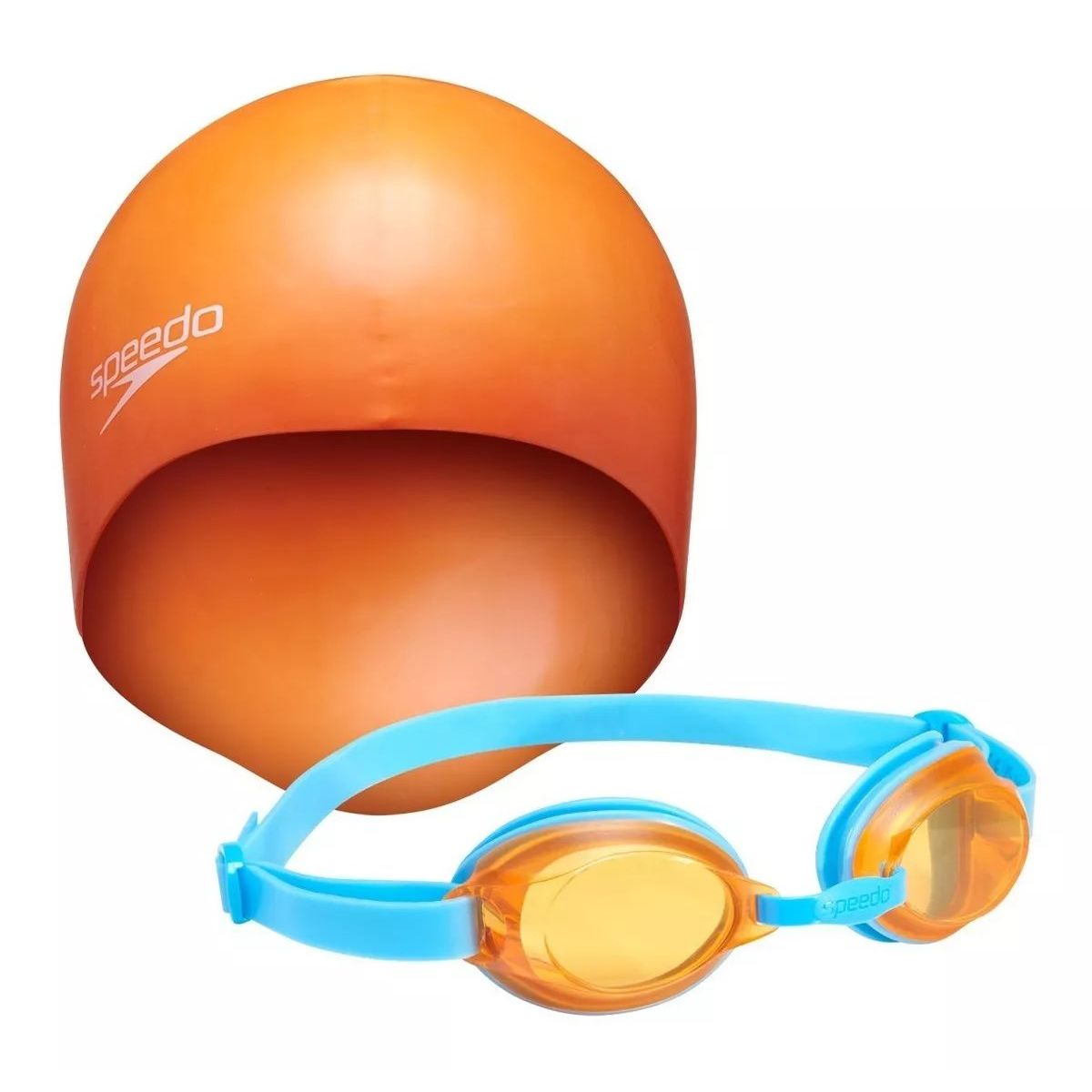 SPEEDO - SET DE LENTE NATACIÓN SPEEDO JET JUNIOR ORANGE