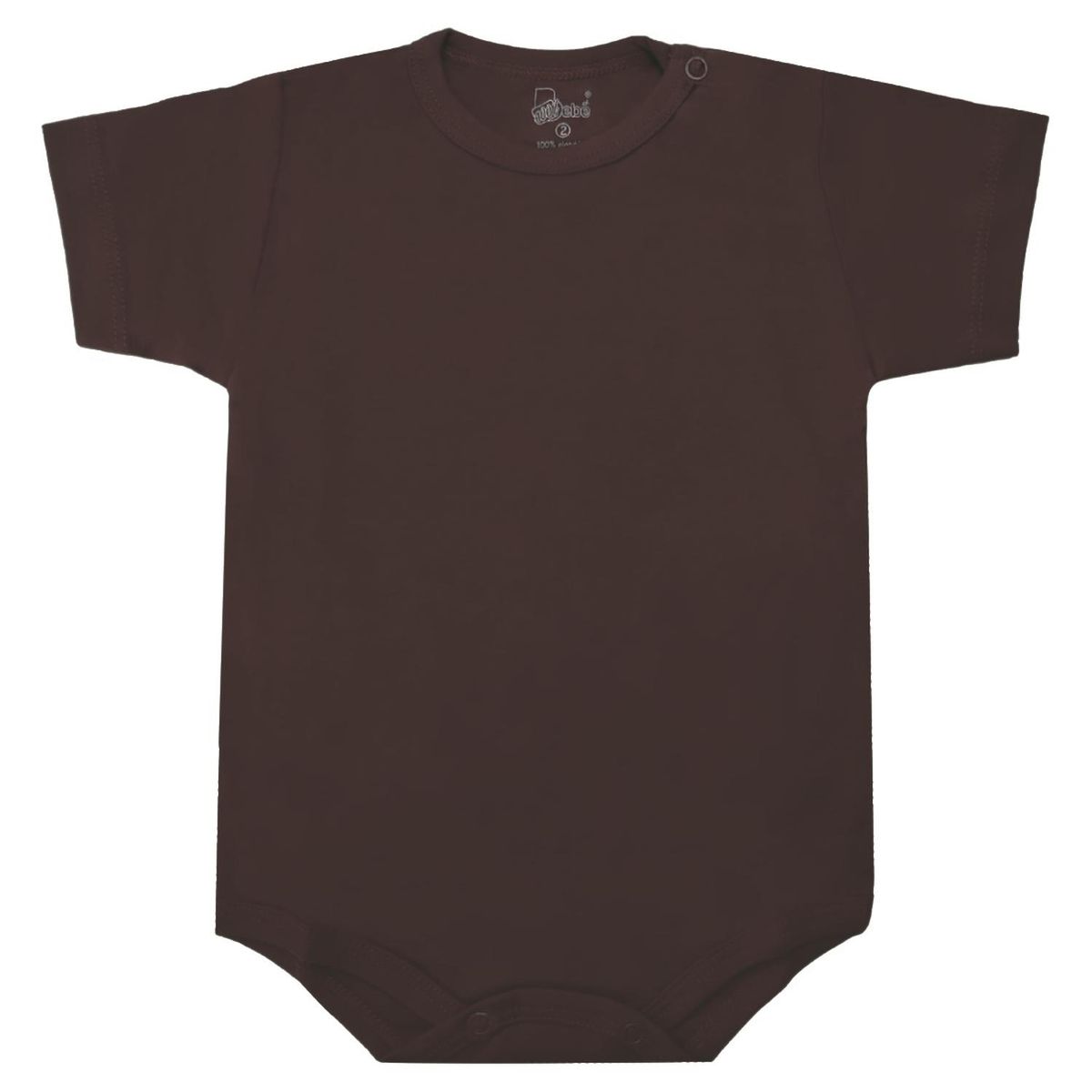 GENERICO - Body con mangas cortas - Marron