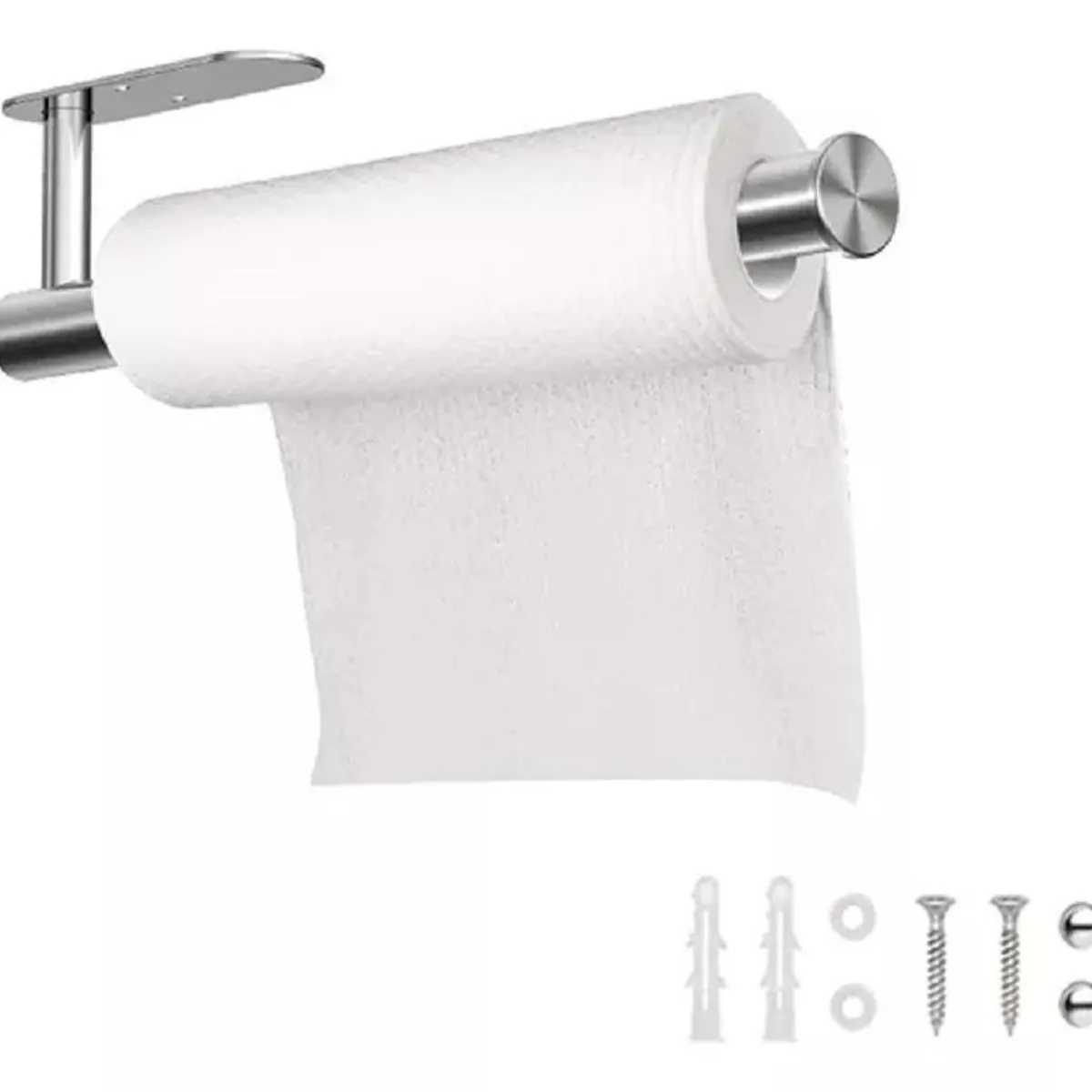 GENERICO - Soporte De Acero Inox Para Papel Toalla Grande