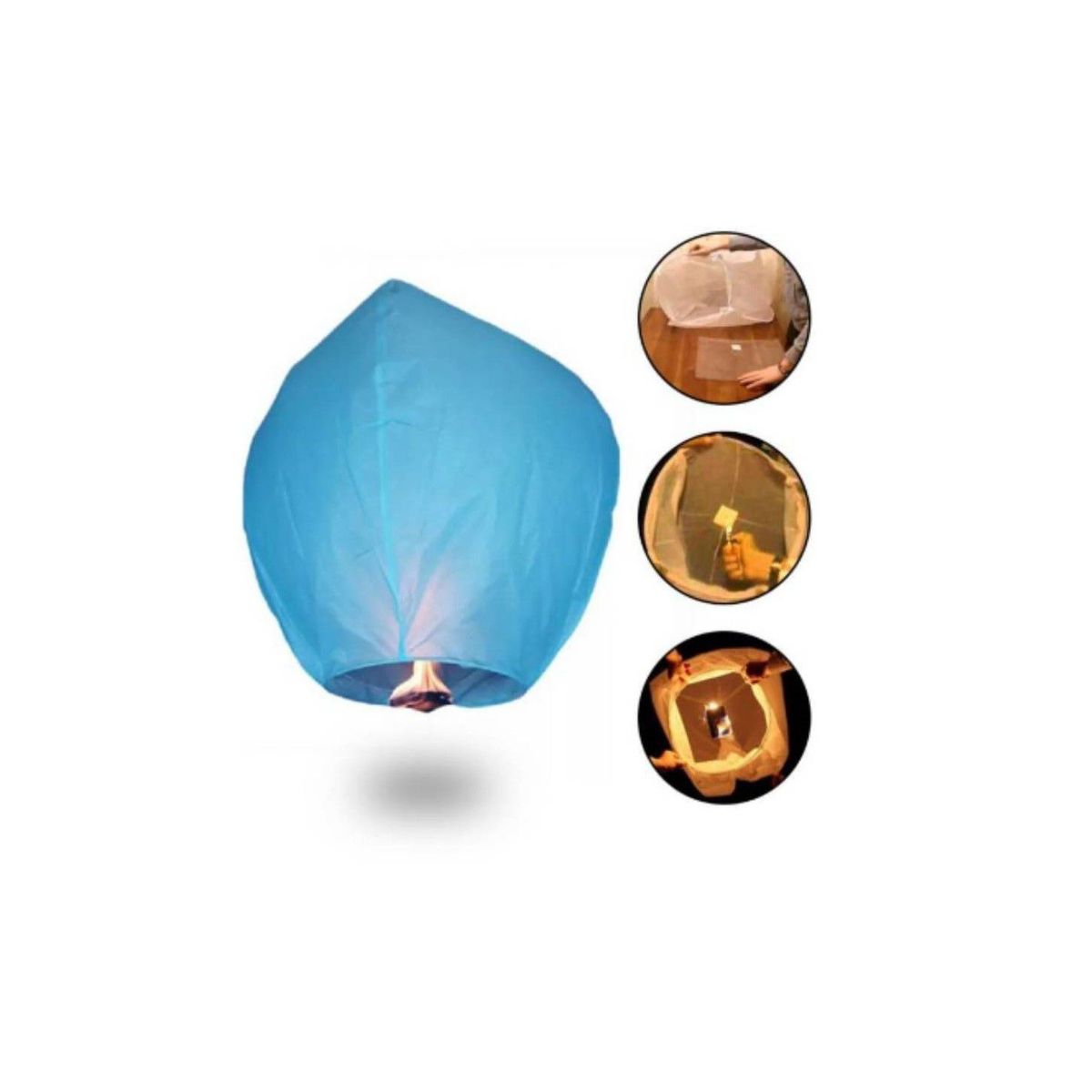 GENERICO - Globos de cantoya pack x3 unidades