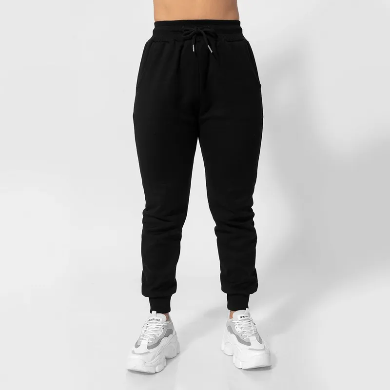 GENERICO - buzo jogger de algodón afranelado para mujer negro Arcoi