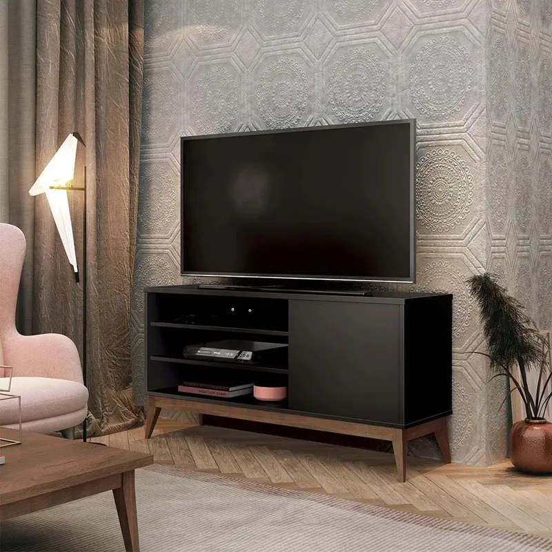 TU MESITA - Mueble para Tv multiusos Milano color Negro TU MESITA