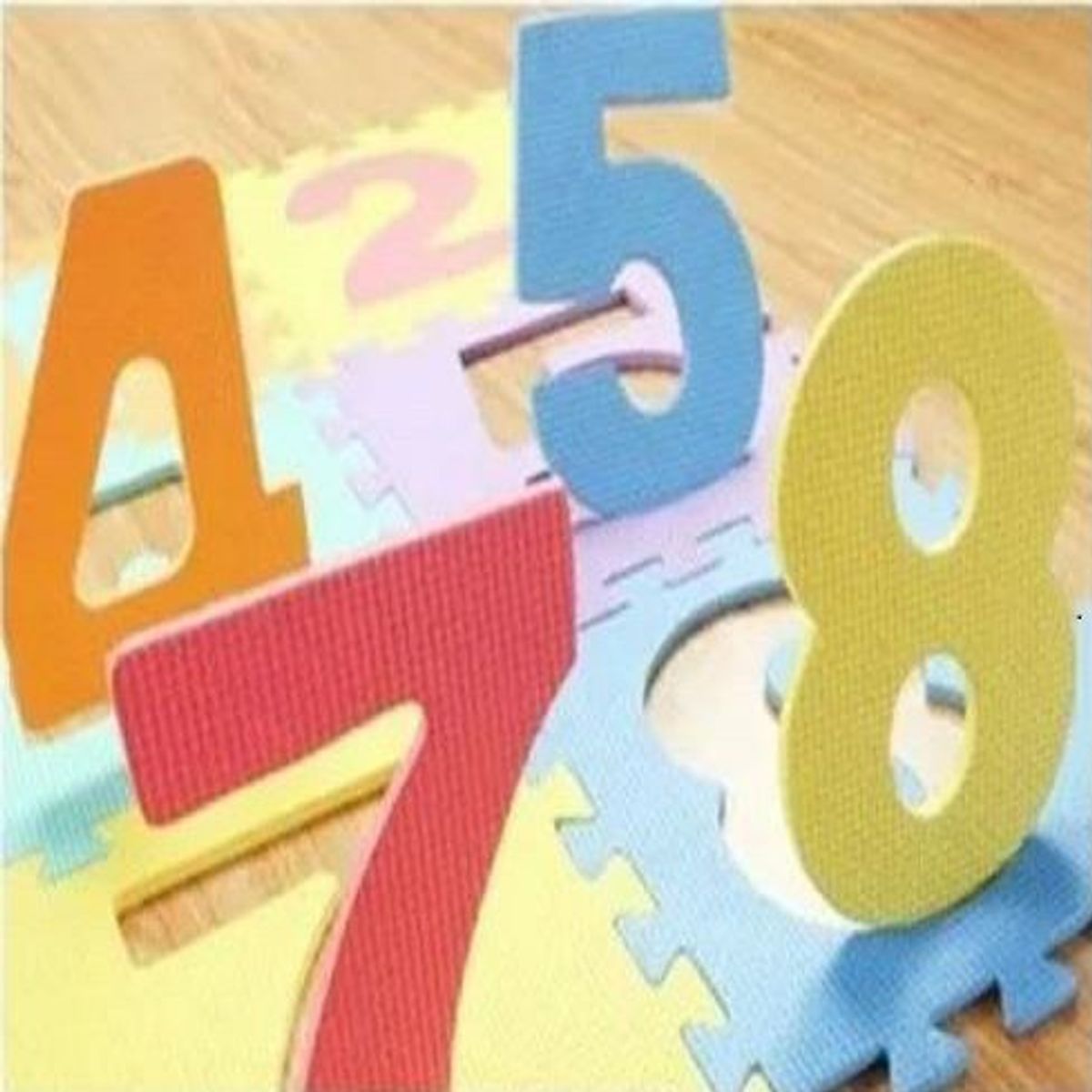 GENERICO - PISOS DE GOMA EVA NUMEROS PARA JUEGOS DE BEBE - 10 PIEZAS