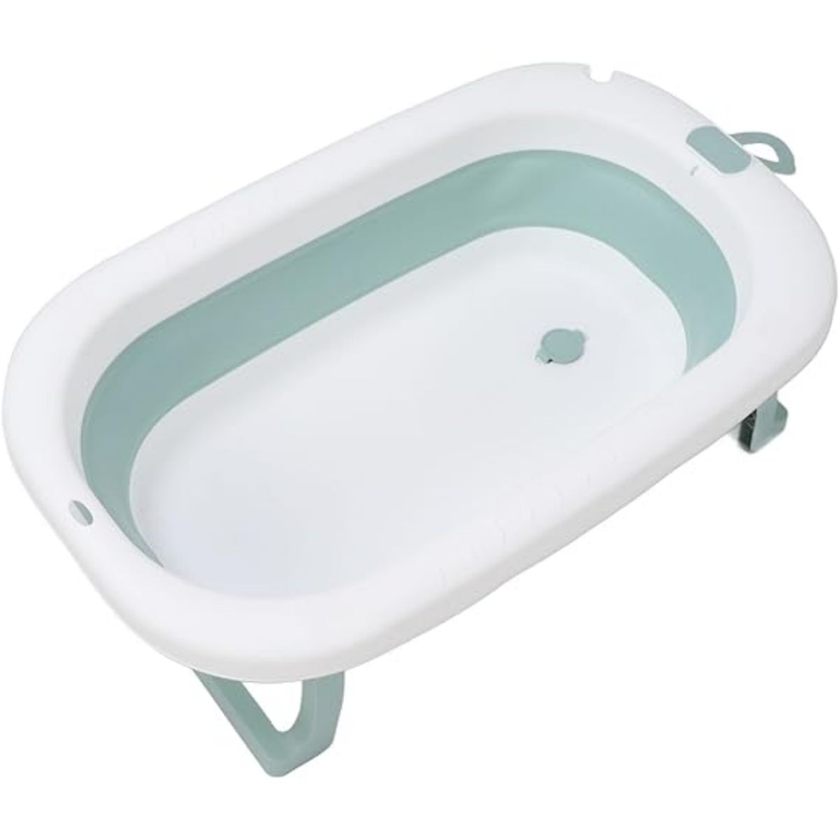 GENERICO - Bañera Infantil Plegable Termómetro Plegable Portátil Verde