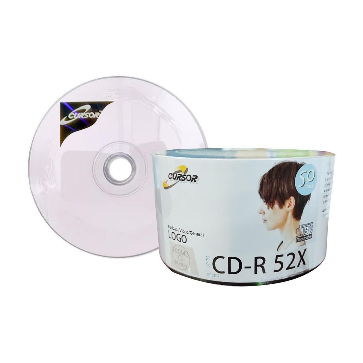 GENERICO - Cd - R 52x Logo Cursor Pack 50