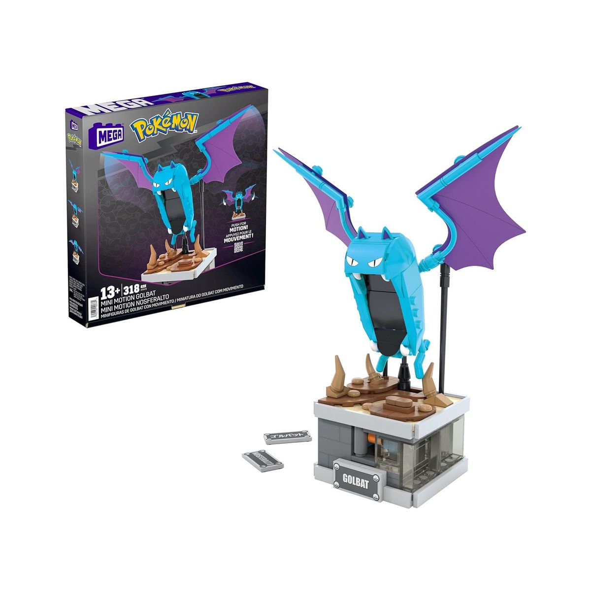 POKEMON - MEGA POKEMON GOLBAT EXCLUSIVO CON MOVIMIENTO