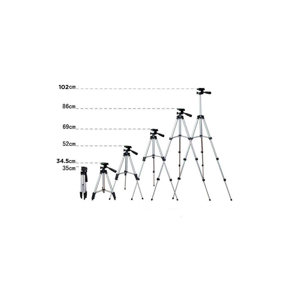 OEM - Trípode Profesional para Celular y Cámara Hasta 102 cm