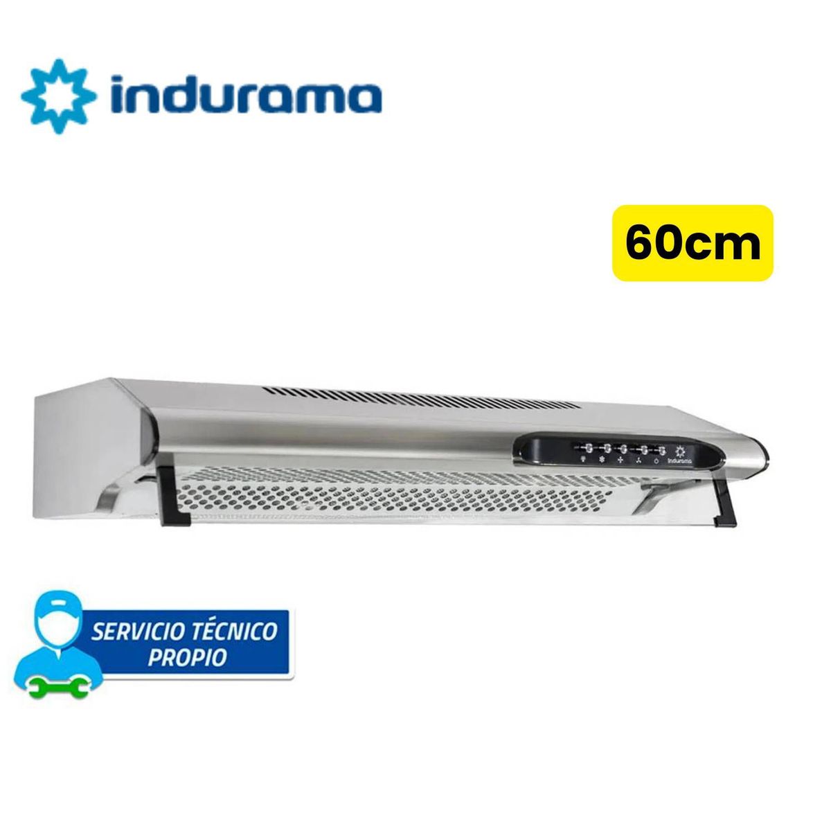 INDURAMA - Campana Extractora Indurama CEI-602CRP 3 Velocidades - Silver