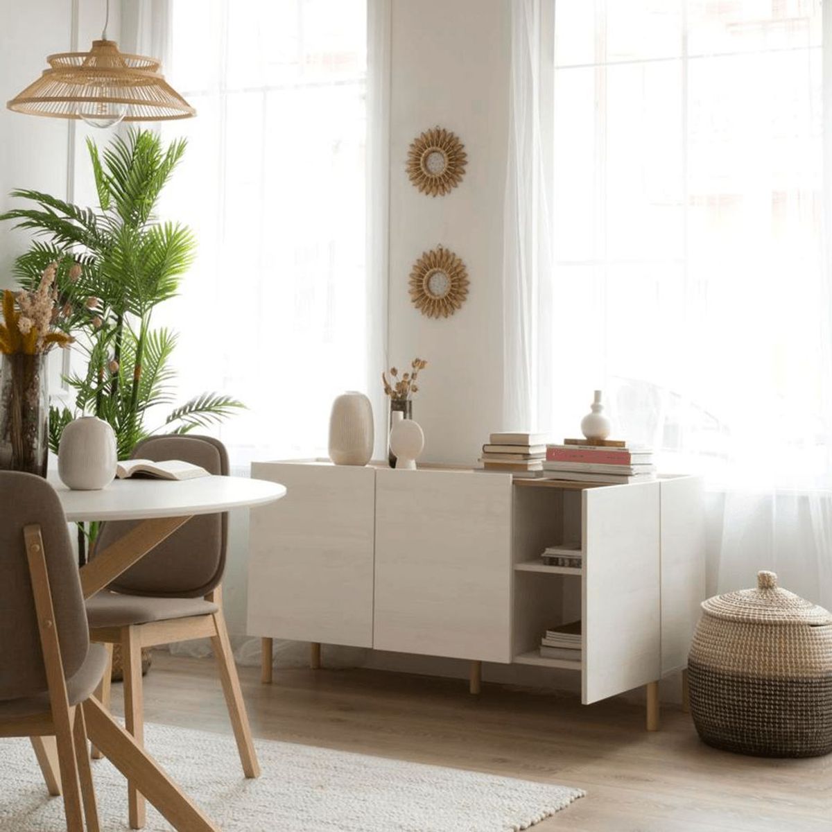 TU MESITA - Aparador Minimalista Arhbo Blanco 140 cm TU MESITA