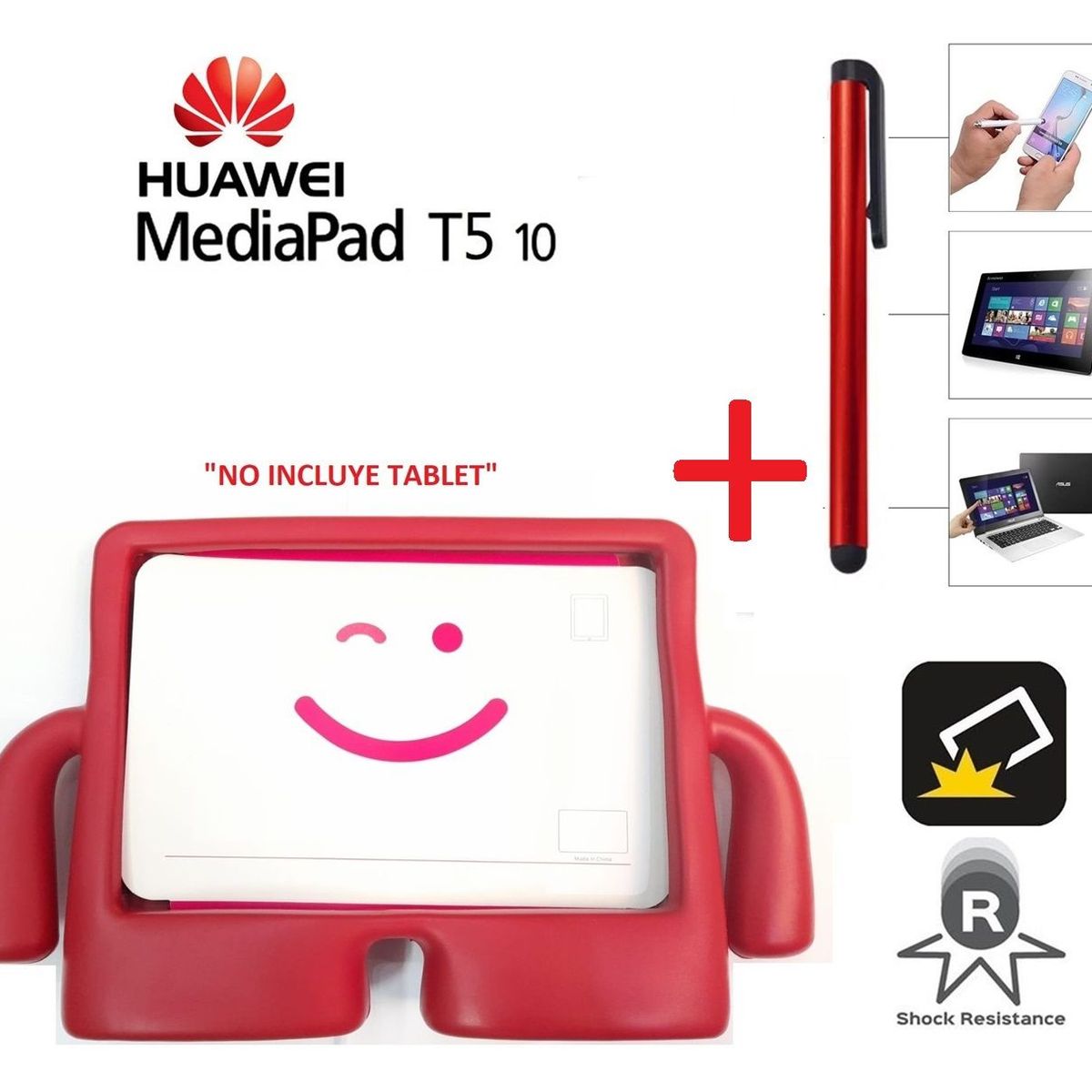 GENERICO - Funda Case Niños + Lapiz Tactil para Huawei MediaPad T5 10 Protector