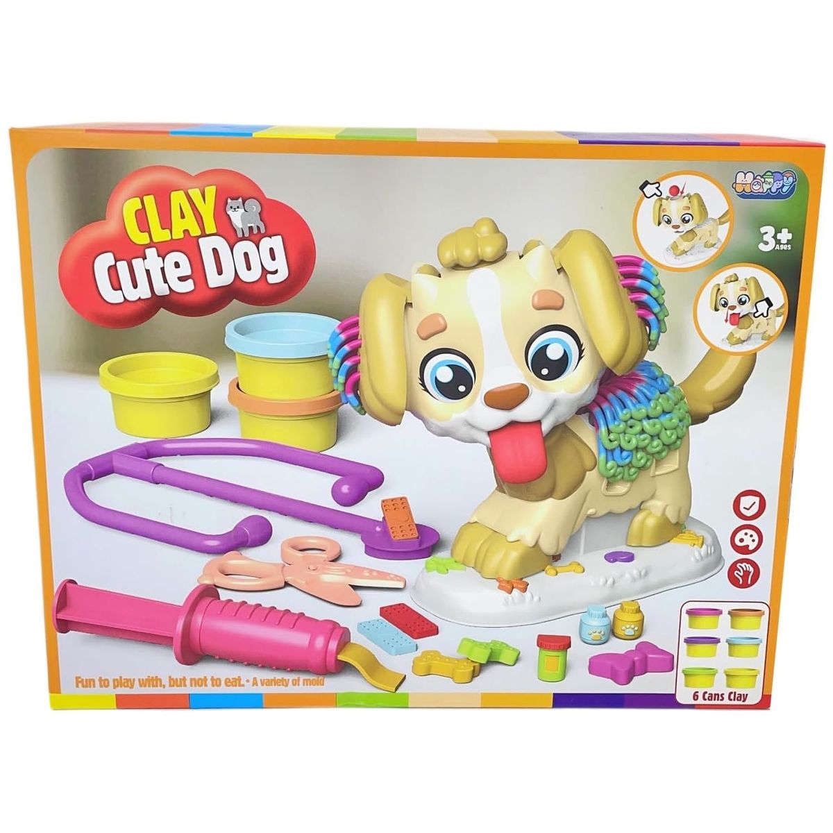 GENERICO - Juguete Set de Lindo Perrito de Plastilina Moldeable