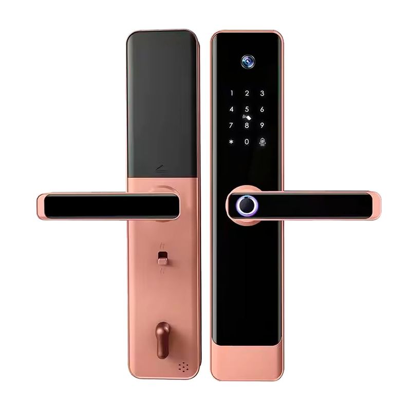 OEM - Cerradura Inteligente con Videoportero Wifi Nexio X5 Pro Bronce